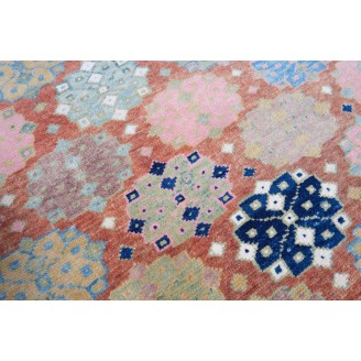 Rows of Rosettes Rug