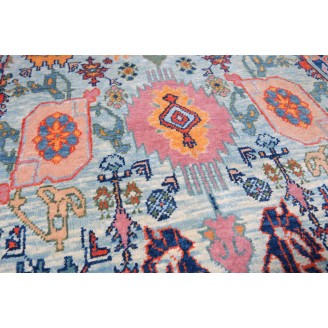 Palmettes and Flowers Lattice Rug