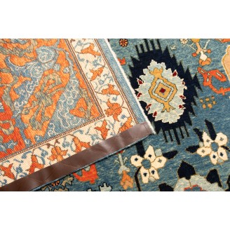 Palmettes and Flowers Lattice Rug