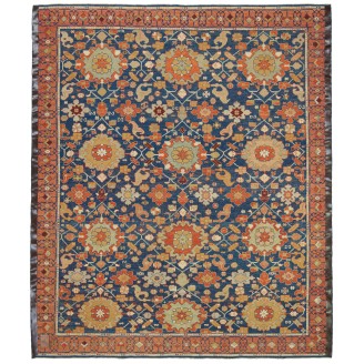 Palmettes and Flowers Lattice Rug