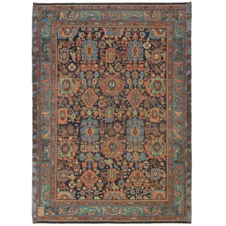 Palmettes and Flowers Lattice Rug