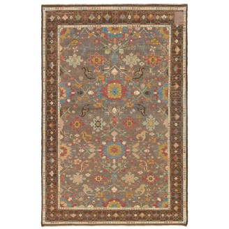 Palmettes and Flowers Lattice Rug