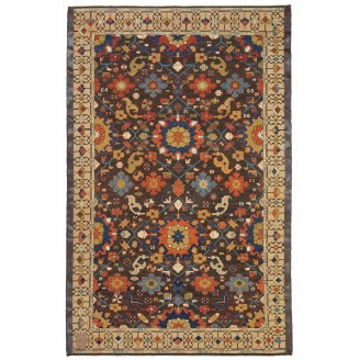 Palmettes and Flowers Lattice Rug