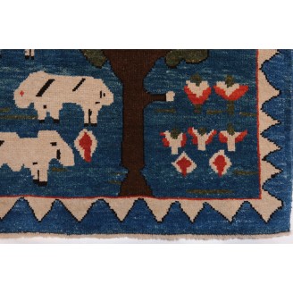 Village Theme Azeri Folk Life Rug