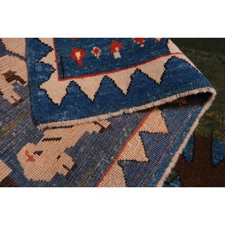 Village Theme Azeri Folk Life Rug