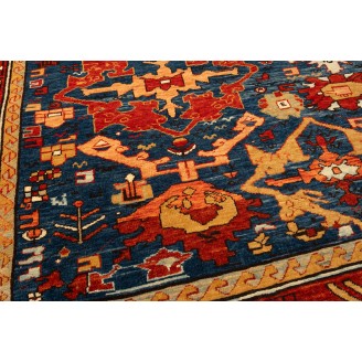 Palmettes and Flowers Lattice Rug