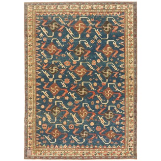 Rug with a Swastika Design