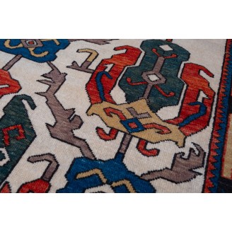 Kuba Rug with Ascending Palmettes and Flowers