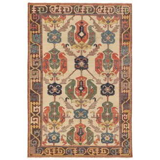 Kuba Rug with Ascending Palmettes and Flowers