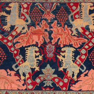 Bidjar Rug with Lion Design