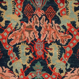 Bidjar Rug with Lion Design