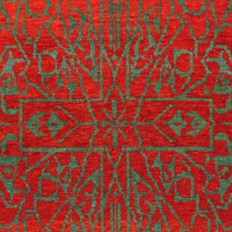 Mamluk Wagireh Rug with Geometric Design