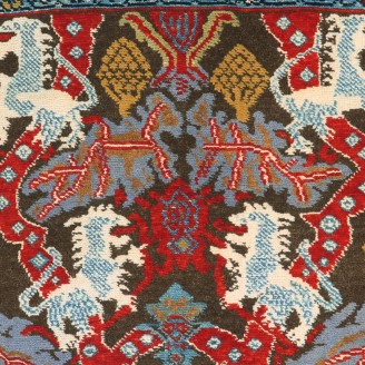 Bidjar Rug with Lion Design