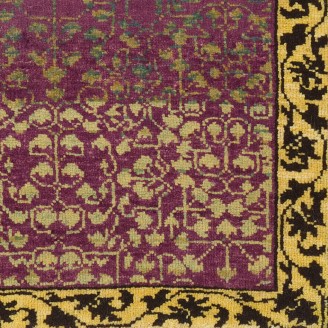 Mamluk Wagireh Rug with Leaf Lattice Design