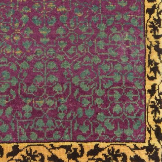 Mamluk Wagireh Rug with Leaf Lattice Design