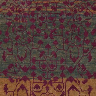 Mamluk Wagireh Rug with Leaf Lattice Design