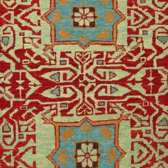 Mamluk Wagireh Rug with Two Medallions