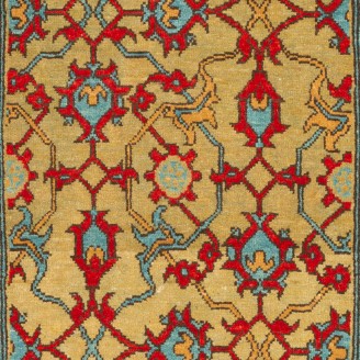 Mamluk Wagireh Rug with Palmette Lattice Design