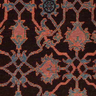 Mamluk Wagireh Rug with Palmette Lattice Design