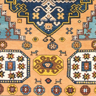 Village Rug with Medallion