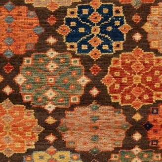 Rows of Rosettes Rug