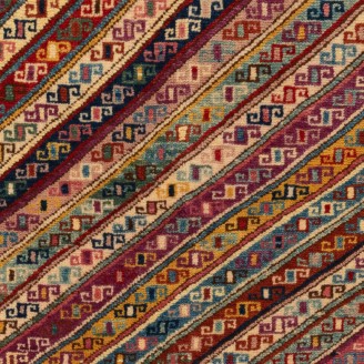 Genje Rug with Diagonal Stripes
