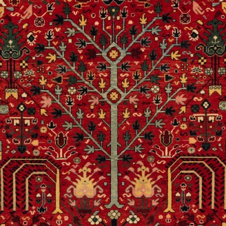 Bid Majnum Rug on Red Field Rug