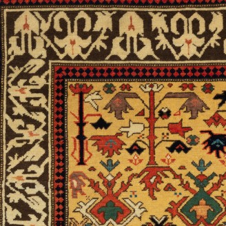 Kuba Rug with Ascending Palmettes and Flowers