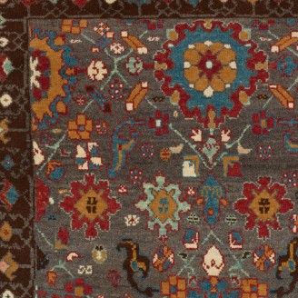 Palmettes and Flowers Lattice Rug