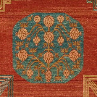 Khotan Rug with Pomegranate Design