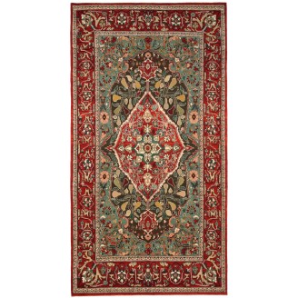 Heriz Medallion Rug with Pear Design