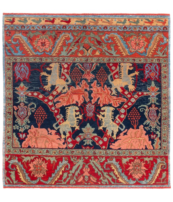 Bidjar Rug with Lion Design