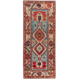 Shirvan Rug with Hexagon Columns