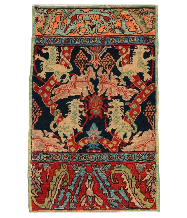 Bidjar Rug with Lion Design