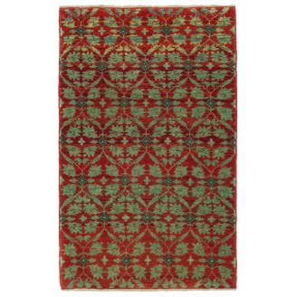 Mamluk Wagireh Rug with Flower Lattice Design