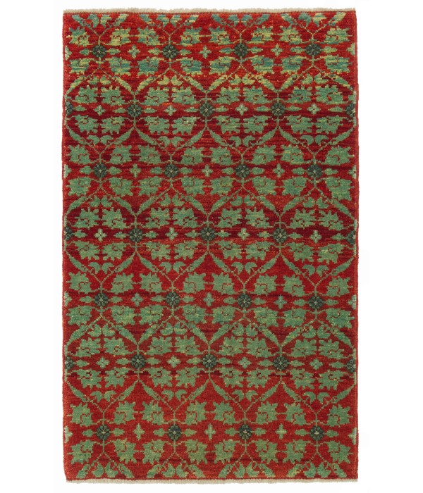 Mamluk Wagireh Rug with Flower Lattice Design