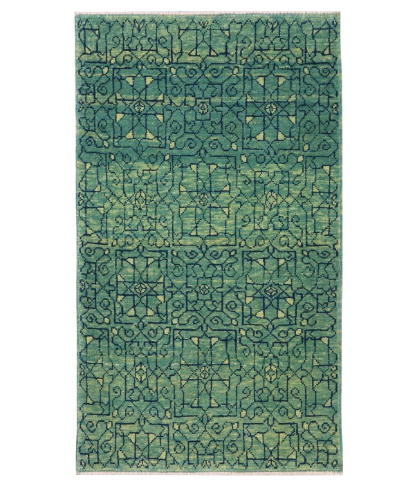 Mamluk Wagireh Rug with Jerrehian Border Design