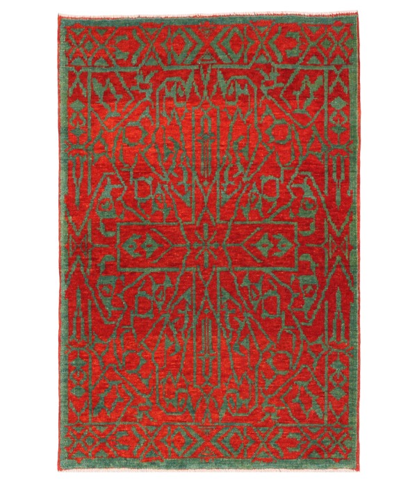 Mamluk Wagireh Rug with Geometric Design