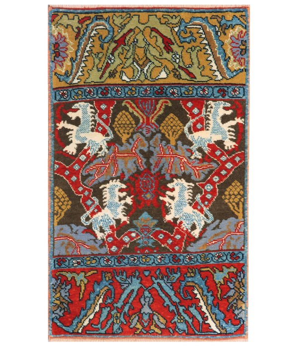 Bidjar Rug with Lion Design