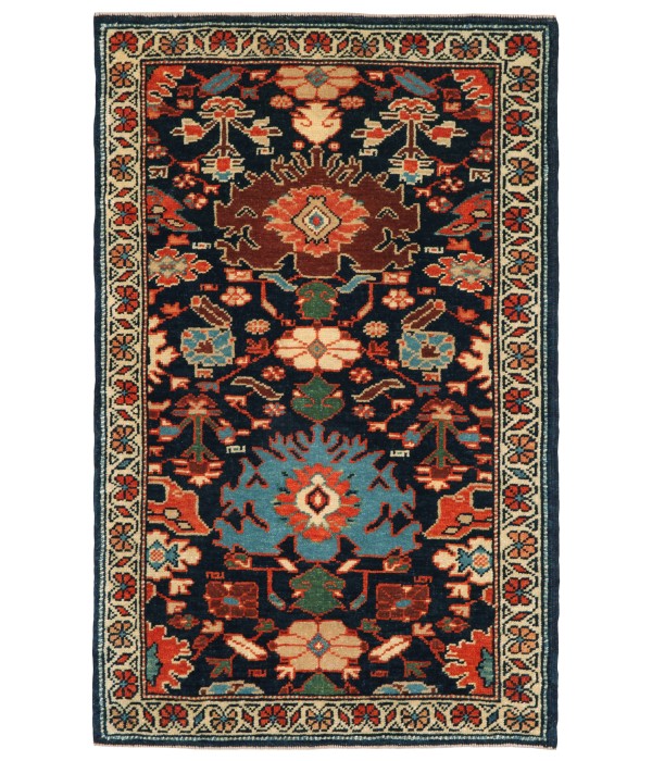 Palmettes and Flowers Lattice Rug