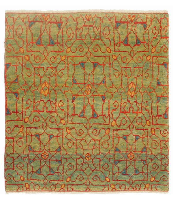 Mamluk Wagireh Rug with Jerrehian Border Design