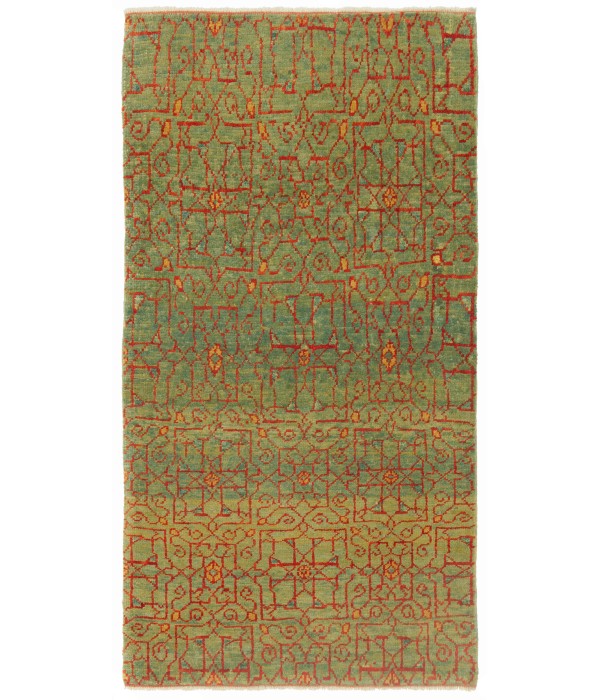 Mamluk Wagireh Rug with Jerrehian Border Design