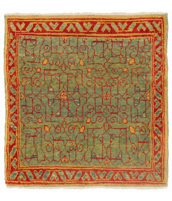 Mamluk Wagireh Rug with Jerrehian Border Design