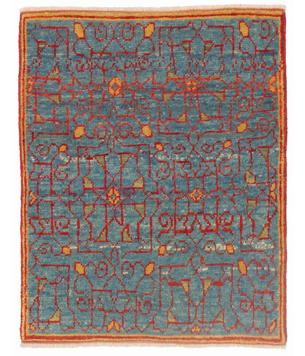 Mamluk Wagireh Rug with Jerrehian Border Design