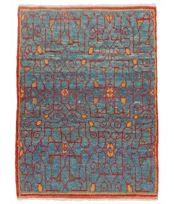 Mamluk Wagireh Rug with Jerrehian Border Design