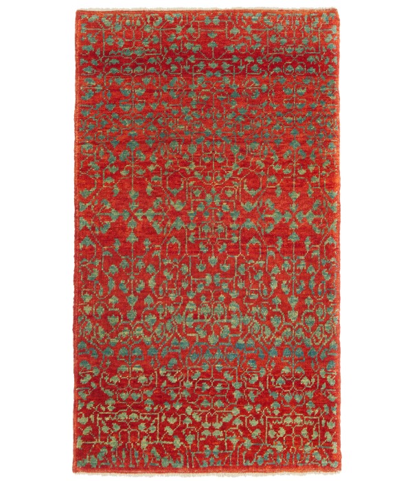 Mamluk Wagireh Rug with Leaf Lattice Design