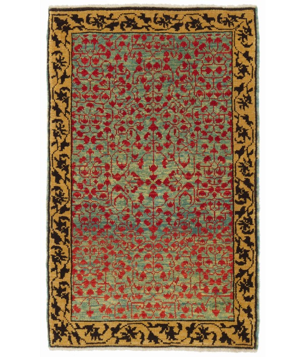 Mamluk Wagireh Rug with Leaf Lattice Design