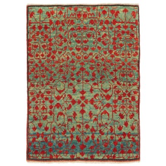 Mamluk Wagireh Rug with Leaf Lattice Design