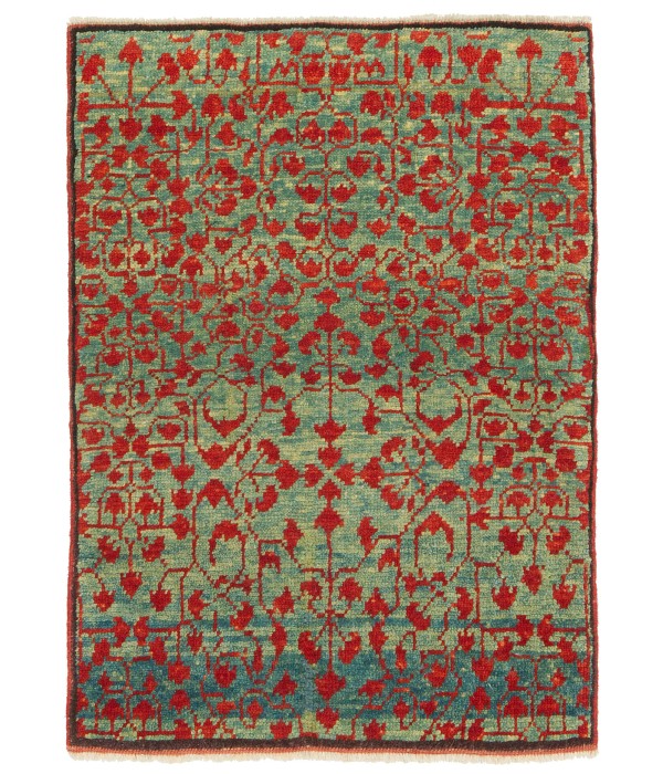 Mamluk Wagireh Rug with Leaf Lattice Design