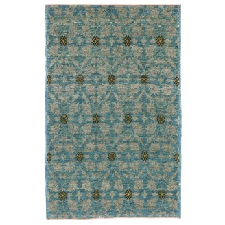 Mamluk Wagireh Rug with Flower Lattice Design